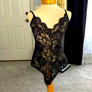 Sequins lace bodysuit
